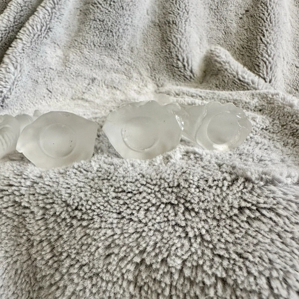 Clear Frosted Glass 5 Piece‎ Nativity Set
